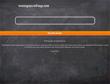 Tablet Screenshot of massageparadisegr.com